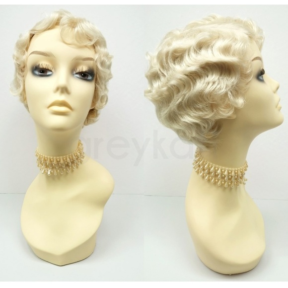 Accessories | Blonde Gatsby Flapper Finger Waves Wig | Poshmark display picture 3